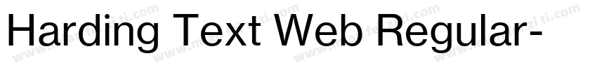 Harding Text Web Regular字体转换